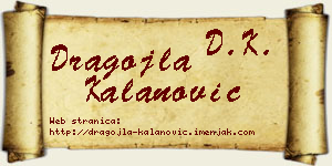 Dragojla Kalanović vizit kartica